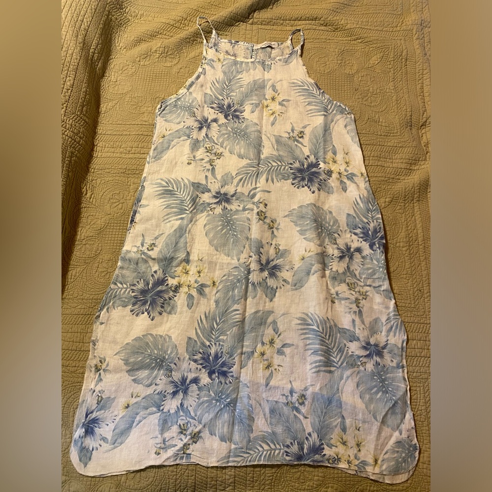 Lungo L’Arno Italian Linen Summer Dress with Pockets